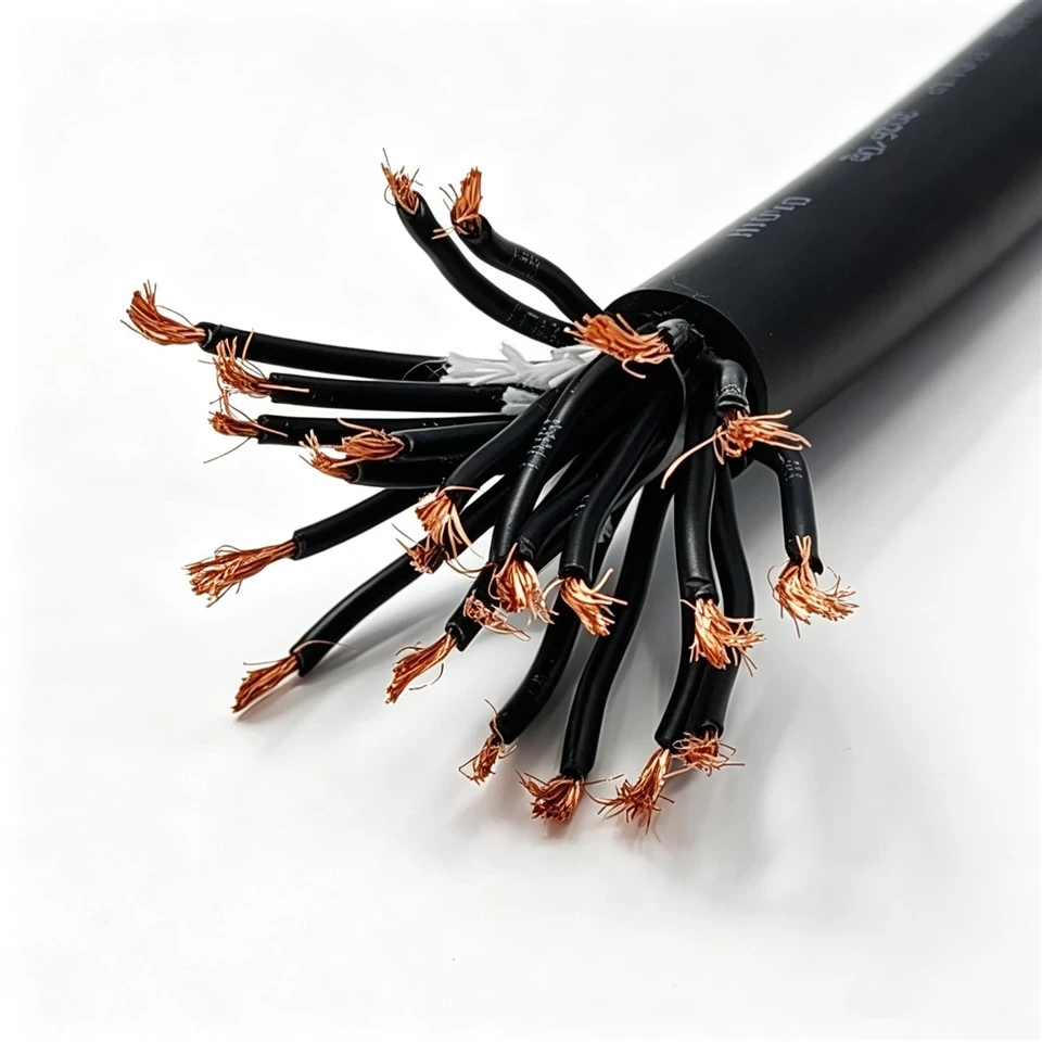 Customized PVC Cable 24*18AWG, NBR Sheathed Copper Conductor Twisted, Oil Resistant And Wear-resistant, For CNC Machine Tools high quality